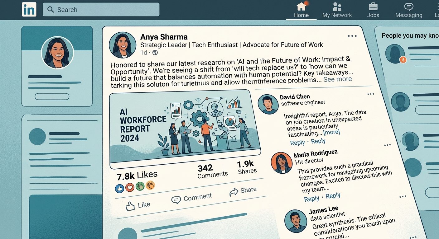 LinkedIn tekst, der genererer engagement og værdifulde forbindelser